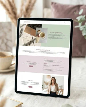 Plantilla web Esencia